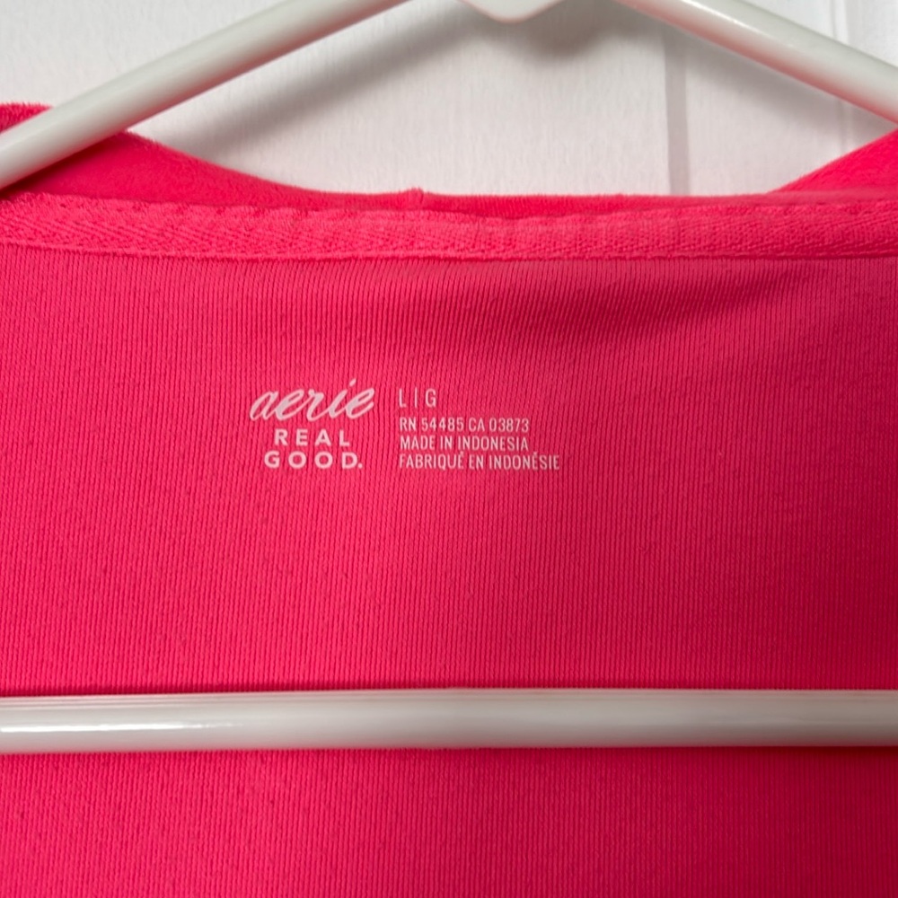 Aerie pink valour cropped jacket